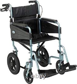 Days Escape Wheelchair, Lite Aluminium, Lightweight with Folding Frame, Wide