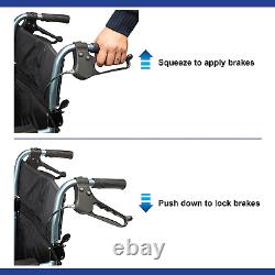 Days Escape Wheelchair Lite, Lightweight with Folding Frame, Mobility Aids, with