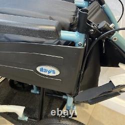 Days Wheelchair Escape Lite Attendant Standard 338S Silver Blue Brand New