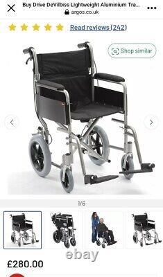 Drive Aluminium Folding Transit Wheelchair BRAND NEW