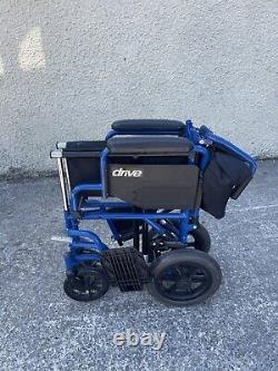 Drive Blue Streak Folding Wheelchair Swing away arms and legs bls18fbd-sf VGC