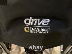Drive DeVilbiss Healthcare Lightweight Folding Wheelchair Black