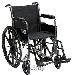Drive DeVilbiss Self Propel Wheelchair Black