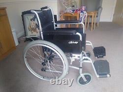 Drive Devilbiss Lightweight Aluminium Self Propel Wheelchair Black/Silver