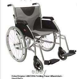 Drive Enigma LAWC011A Folding Travel Wheelchair