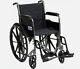 Drive Silver Sport Self Propelled Folding Steel Wheelchair 18 Inch Seat New