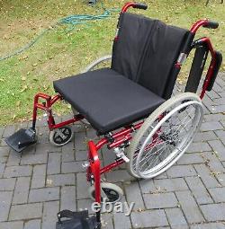 Drive XS Aluminium 20 Self Propel Wheelchair Red Crash Tested Excellent Condi