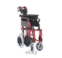 Drive XS Aluminium Wheelchair Transit Red 20 Seat Width Crash Tested