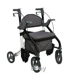 EC Fusion 2 in 1 walker wheelchair combination walking aid rollator hybrid
