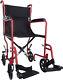 Easy Storage Compact Lightweight Transit Wheelchair With Swing Away Footrest