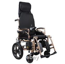 Electric Power Folding Wheelchair Lightweight Mobility Aid Motorized 2