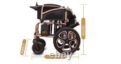 Electric Power Folding Wheelchair Lightweight Mobility Aid Motorized 2