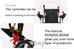 Electric Wheelchair Power Wheel Chair Lightweight Mobility Foldable Folding