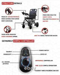 Electric Wheelchair Super Lightweight 15 KG Remote Control 20ah Battery 360W