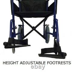 EliteCare ECTR04HD Heavy Duty Lightweight Folding Travel Wheelchair in a Bag