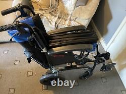 EliteCare ECTR07 Lightweight Aluminium Folding Transit Wheelchair with