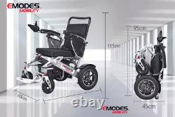 Emodes Lightweight Electric Wheelchair Instant Folding Portable 24kg, 4mph New