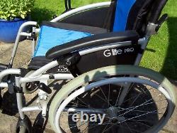 Excel G-Lite Pro Lightweight Self Propelled Folding Wheelchair. 16 Seat. VGC