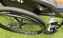 Excel G-Logik Lightweight Folding Self-Propelled Wheelchair 24 / 45cm, Black