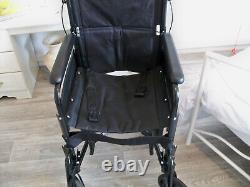 Excel Lightweight Transit Folding Travel Wheelchair Portable Brakes
