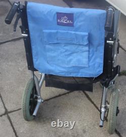 Excel Vanos G-Lite Attendent Light Weight Folding Travel Wheelchair Aluminium