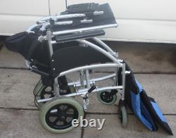 Excel Vanos G-Lite Attendent Light Weight Folding Travel Wheelchair Aluminium