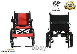 Foldable Electric Power Wheelchair Lightweight Heavy Duty Mobility Wheelchair