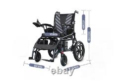 Foldable Electric Wheelchair Heavy Duty Lightweight Mobility Folding Power Chair