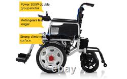 Foldable Lightweight Portable 24V 20Ah Electric Power Wheelchair No Slide4