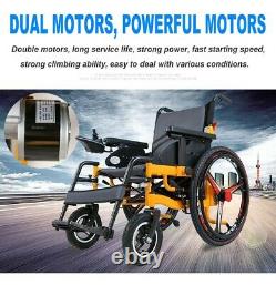 Foldable Portable Lightweight Electric Power Wheelchair Mobility Aid Motorized