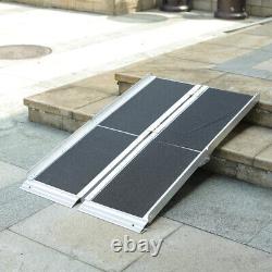 Folding Lightweight Aluminium Wheelchair Mobility Scooter Suitcase Access Ramps