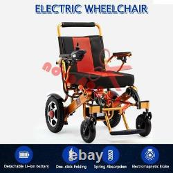 Folding Lightweight Electric Power Wheelchair Old Elderly Disabled Wheelchair