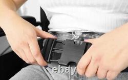 Folding Wheelchair Self Propelled Lightweight Footrest Armrest Brake Seatbelt