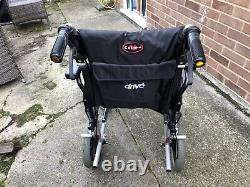 Folding Wheelchair Self Propelled Transit Footrest, used ONCE EXCELLENT QUAL
