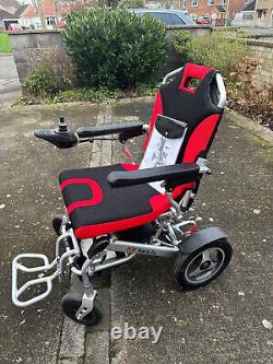 Folding electric wheelchair light weight, Pop Fold & Go, pristine condition