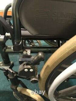 Folding wheelchair self propelled