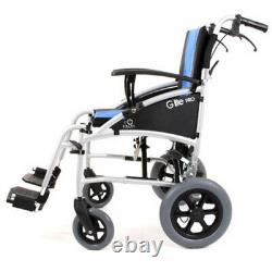 G-Lite Pro Transit Lightweight Folding Aluminium Attendant Propelled Wheelchair