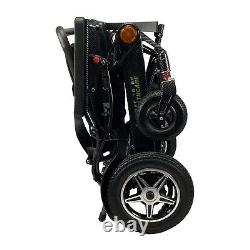 Heavy Duty Electric Wheelchair Folding Aluminium Powerchair 2x battery Carbon UK