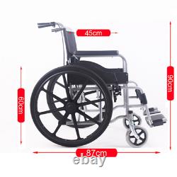 Heavy Duty Folding Wheelchair Self Propelled Ultra Lightweight with Multi Breaks