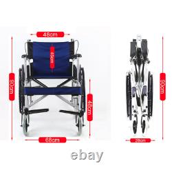Heavy Duty Folding Wheelchair Self Propelled Ultra Lightweight with Multi Breaks