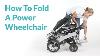 How To Fold A Lightweight Power Wheelchair