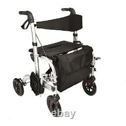 Hybrid Duo 2 in 1 rollator / lightweight folding walker wheelchair walking frame