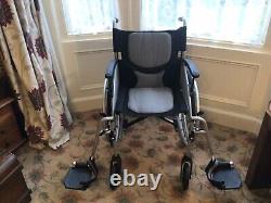 I-GO AIRREX LT Folding Self Propelled Wheelchair With CareCo Rear Hanging Bag
