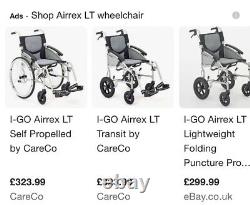 I-GO AIRREX LT Lightweight And Foldable Wheelchair Fantastic wheelchair