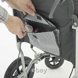 I-GO Airrex LT Lightweight Folding Puncture Proof Transit Wheelchair 16 18 20