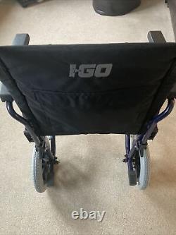 I Go Flight 90 lightweight folding transit wheelchair blue From Careco
