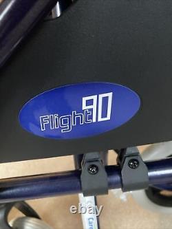 I Go Flight 90 lightweight folding transit wheelchair blue From Careco