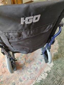 I-Go Flyte 90 lightweight folding transit wheelchair, no foot rests, COLLECTION