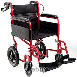 I-Lite Travel Transit Wheelchair Red IM-9095R