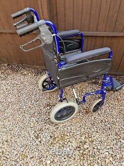 Invacare Alu Lite Folding Transit Mobility Wheelchair With Brakes